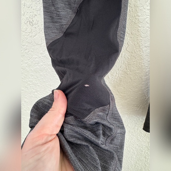 Lululemon Pace Rival Mid-Rise Crop 22” Leggings Heathered Black - 8 - Picture 12 of 12